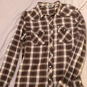 Western checkered shirt size medium